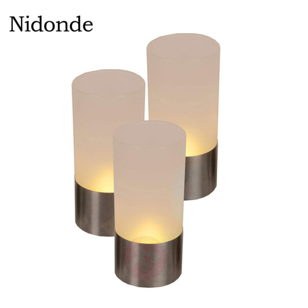 Nidonde 197 inch Multicolor Candal Lights Battery Operated Timer LED Votive Candles Light